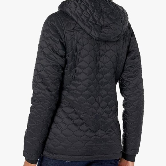 Quilted Lightweight Water-Resistant Sherpa-Lined Hooded Puffer - Picture 6 of 9